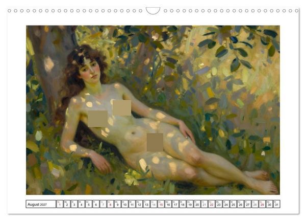 Produktbild: Sch&ouml;nheit ohne Schleier - Impressionismus (Wandkalender 2027 DIN A3 quer), CALVENDO Monatskalender