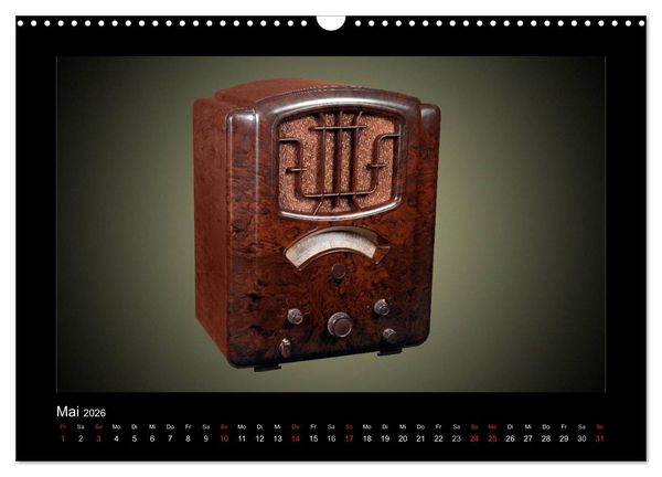 Produktbild: Dampfradios - Antike Radios mit Patina (Wandkalender 2026 DIN A3 quer), CALVENDO Monatskalender