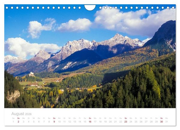 Produktbild: Graub&uuml;nden Engadin 2026 (Wandkalender 2026 DIN A4 quer), CALVENDO Monatskalender