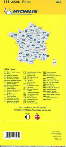 Produktbild: Isere Savoie - Michelin Local Map 333