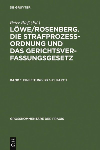 Produktbild: Einleitung; &sect;&sect; 1-71