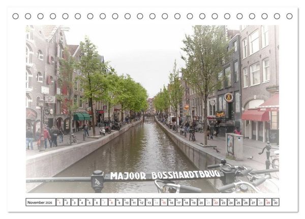 Produktbild: AMSTERDAM Erinnerungen (Tischkalender 2026 DIN A5 quer), CALVENDO Monatskalender
