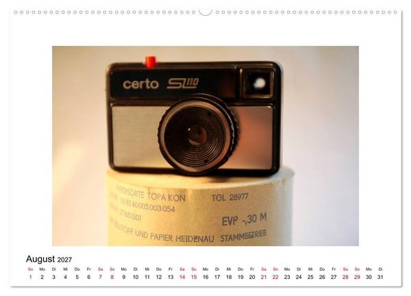 Produktbild: Kameras der DDR (hochwertiger Premium Wandkalender 2027 DIN A2 quer), Kunstdruck in Hochglanz