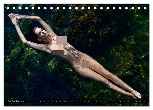 Produktbild: C&ocirc;te d'Azur - Landschaftsaktbilder in der Natur (Tischkalender 2026 DIN A5 quer), CALVENDO Monatskalender