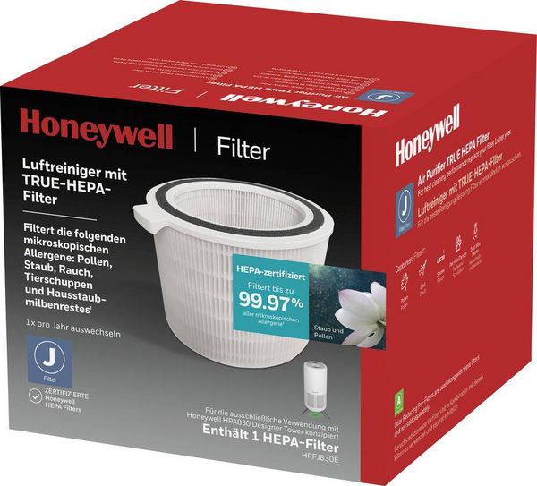 Produktbild: HONEYWELL HRFJ830E - Schwarz - Gelb - HPA830 - 215,9 mm - 215,9 mm - 158,8 mm -