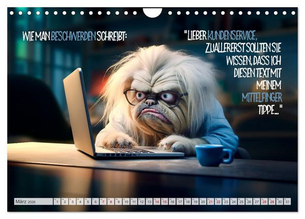 Produktbild: ULTRAKRASS Knallharte Hunde (Wandkalender 2026 DIN A4 quer), CALVENDO Monatskalender