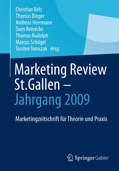 Produktbild: Marketing Review St. Gallen - Jahrgang 2009