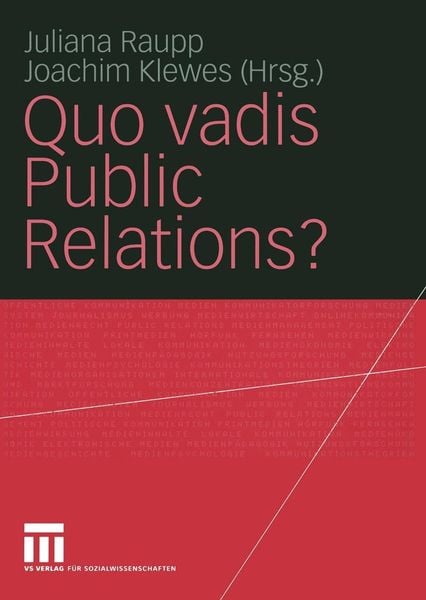 Produktbild: Quo vadis Public Relations?
