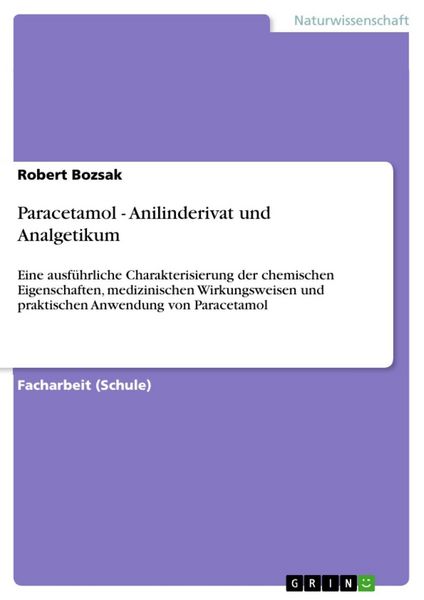 Produktbild: Paracetamol - Anilinderivat und Analgetikum