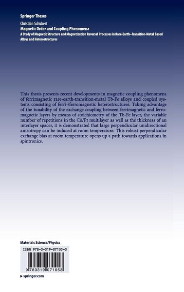 Produktbild: Magnetic Order and Coupling Phenomena