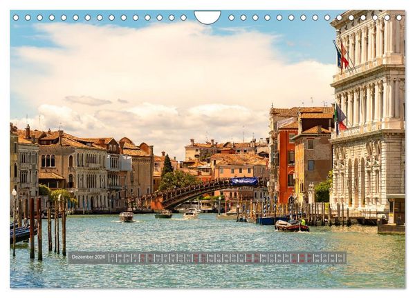 Produktbild: Sehnsuchtsort Venedig 2026 (Wandkalender 2026 DIN A4 quer), CALVENDO Monatskalender