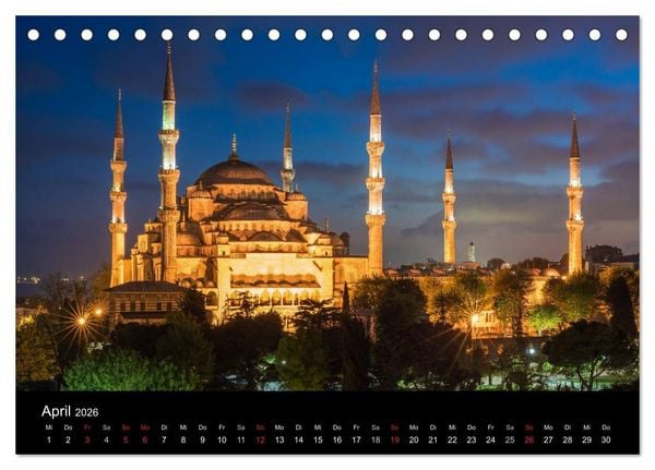 Produktbild: Istanbul - Stadt am Bosporus (Tischkalender 2026 DIN A5 quer), CALVENDO Monatskalender