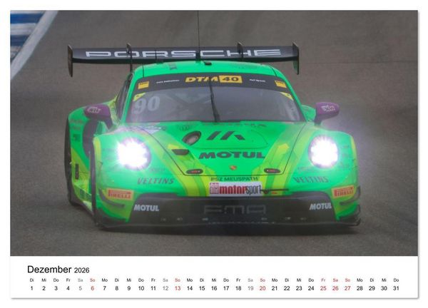 Produktbild: Motorsport aus Zuffenhausen (Wandkalender 2026 DIN A4 quer), CALVENDO Monatskalender