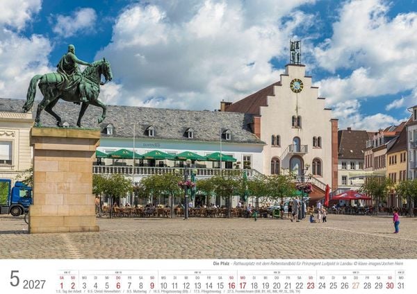 Produktbild: Die Pfalz 2027 Bildkalender A4 quer, spiralgebunden