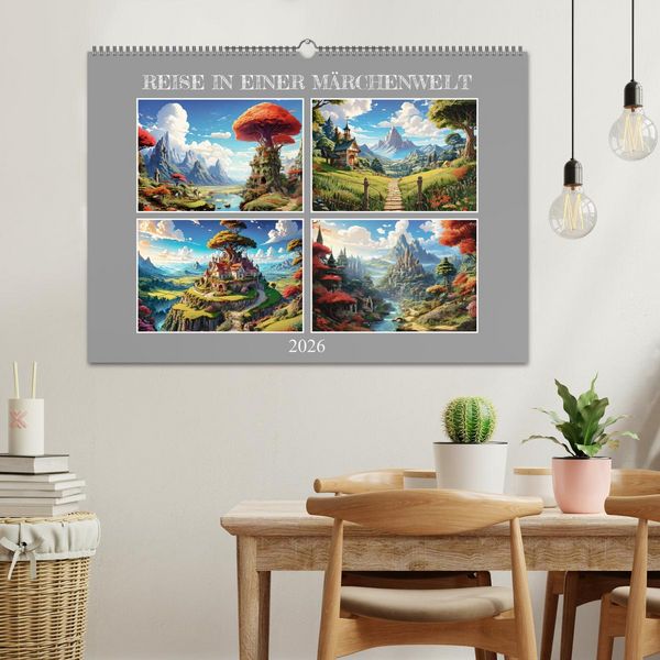 Produktbild: Reise in einer M&auml;rchenwelt (Wandkalender 2026 DIN A2 quer), CALVENDO Monatskalender
