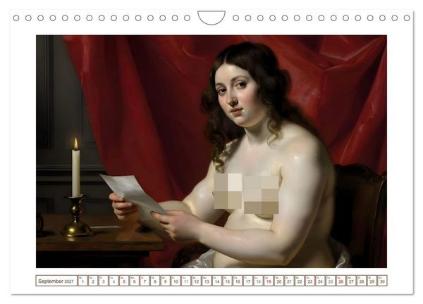 Produktbild: Sch&ouml;nheit ohne Schleier - Barock (Wandkalender 2027 DIN A4 quer), CALVENDO Monatskalender