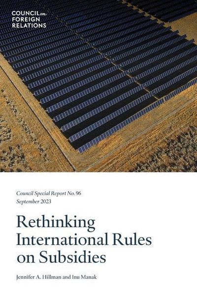 Produktbild: Rethinking International Rules on Subsidies