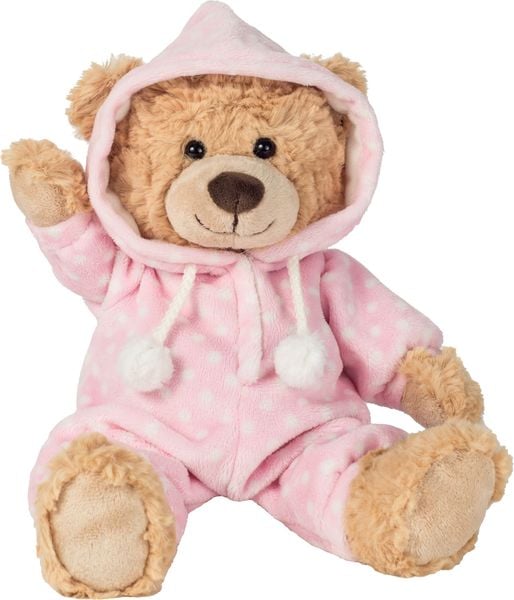 Produktbild: Teddy Hermann 91386 - Schlafanzugb&auml;r, B&auml;r im rosa Schlafanzug, 30 cm