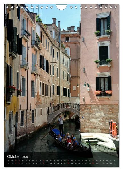 Produktbild: Fotografischer Streifzug durch Venedig (Wandkalender 2026 DIN A4 hoch), CALVENDO Monatskalender