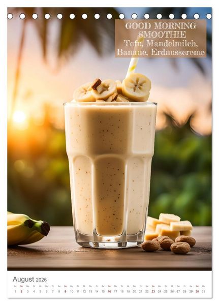 Produktbild: Vitamine im Glas - Gesunde Smoothie Kreationen (Tischkalender 2026 DIN A5 hoch), CALVENDO Monatskalender