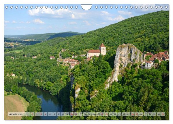 Produktbild: Saint-Cirq-Lapopie Village (Calendrier mural 2026 DIN A4 vertical), CALVENDO calendrier mensuel