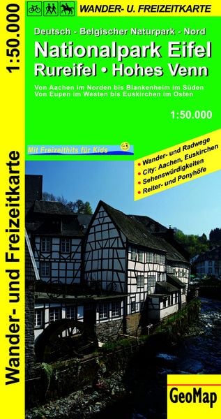 Produktbild: Nationalpark Eifel, Rureifel, Hohes Venn Wander- und Freizeitkarte