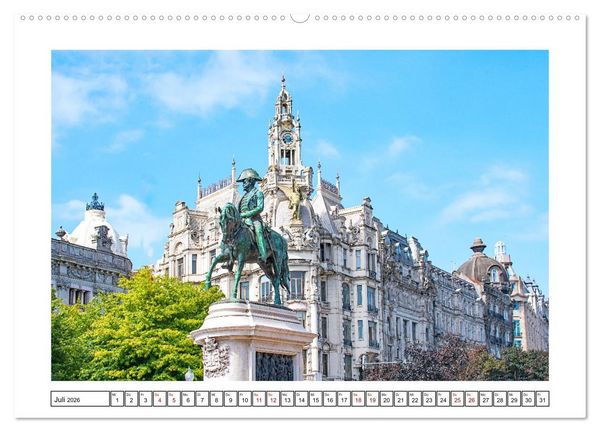 Produktbild: Porto - Stadt am Rio Douro (Wandkalender 2026 DIN A2 quer), CALVENDO Monatskalender