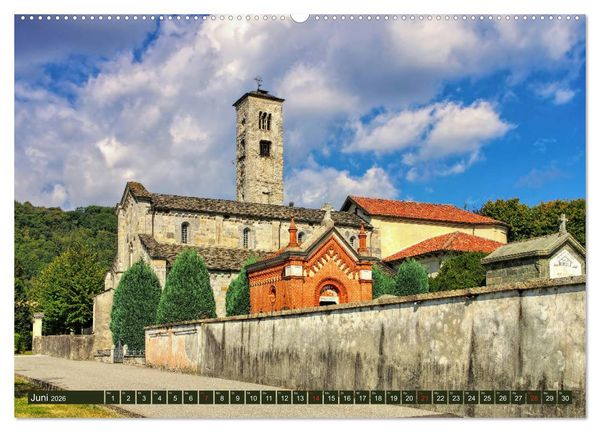 Produktbild: Lago Maggiore - Bezaubernde Orte am Westufer (hochwertiger Premium Wandkalender 2026 DIN A2 quer), Kunstdruck in Hochglanz