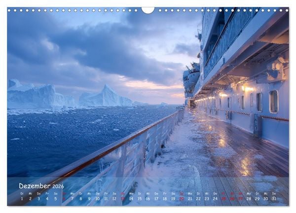 Produktbild: Kreuzfahrtschiffe Kalender - Kreuzfahrten und Giganten der Meere (Wandkalender 2026 DIN A3 quer), CALVENDO Monatskalender