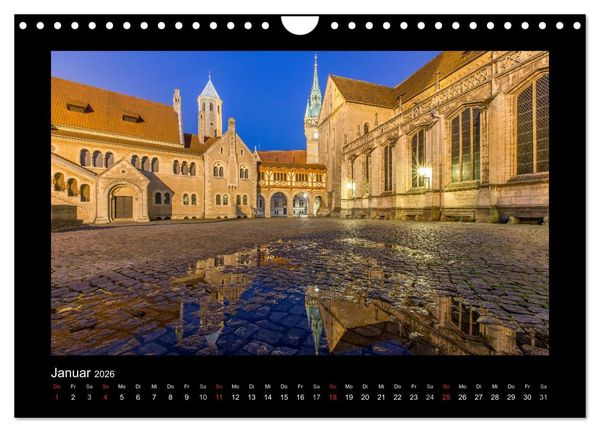 Produktbild: BRAUNSCHWEIG - Abendliche Impressionen (Wandkalender 2026 DIN A4 quer), CALVENDO Monatskalender