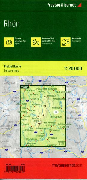 Produktbild: freytag & berndt Freizeitkarte Rh&ouml;n 1:120.000