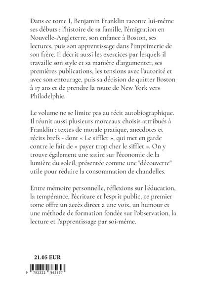 Produktbild: Vie de Franklin