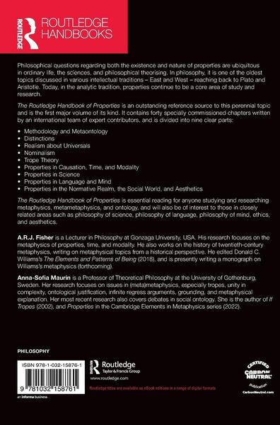 Produktbild: The Routledge Handbook of Properties