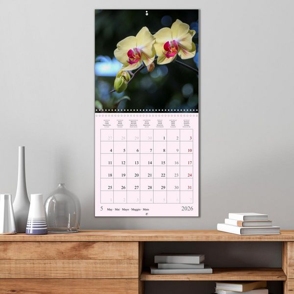 Produktbild: Les saisons en fleurs (Calendrier mural carr&eacute; 2026 30x30 cm) Calendrier double avec une page pour vos prises de notes