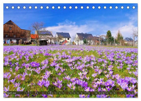 Produktbild: Erzgebirge - Reiches kulturelles Erbe und erholsame Natur (Tischkalender 2026 DIN A5 quer), CALVENDO Monatskalender