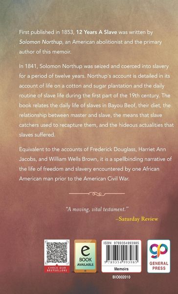 Produktbild: 12 Years A Slave (Hardcover Library Edition)