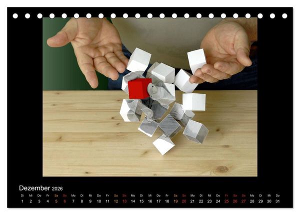 Produktbild: optische T&auml;uschungen 2026 (Tischkalender 2026 DIN A5 quer), CALVENDO Monatskalender