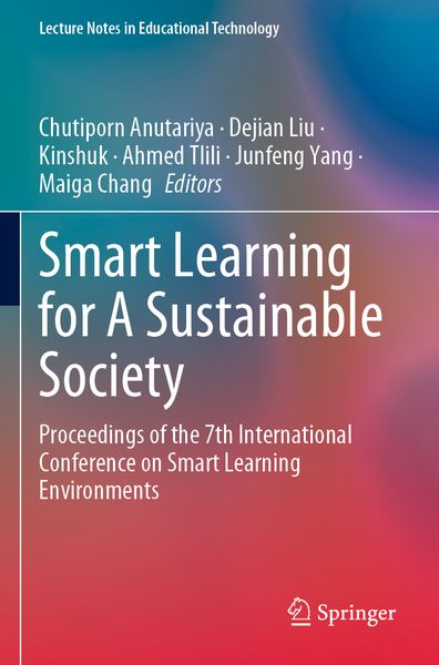 Produktbild: Smart Learning for A Sustainable Society