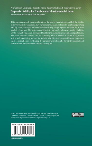 Produktbild: Corporate Liability for Transboundary Environmental Harm