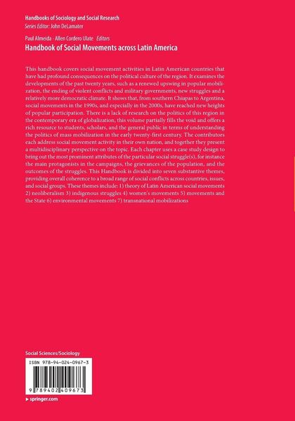 Produktbild: Handbook of Social Movements across Latin America