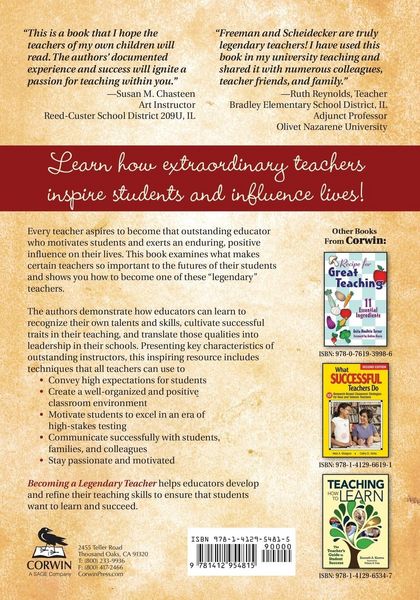 Produktbild: Becoming a Legendary Teacher