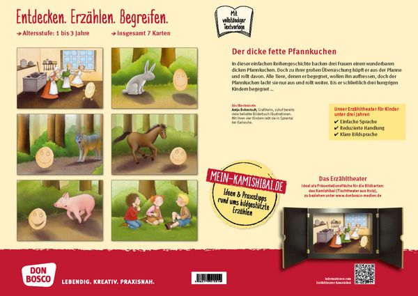 Produktbild: Der dicke fette Pfannkuchen. Kamishibai Bildkartenset.
