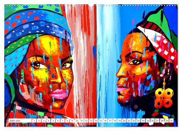 Produktbild: Faces of Cuba - Gesichter Kubas (hochwertiger Premium Wandkalender 2026 DIN A2 quer), Kunstdruck in Hochglanz