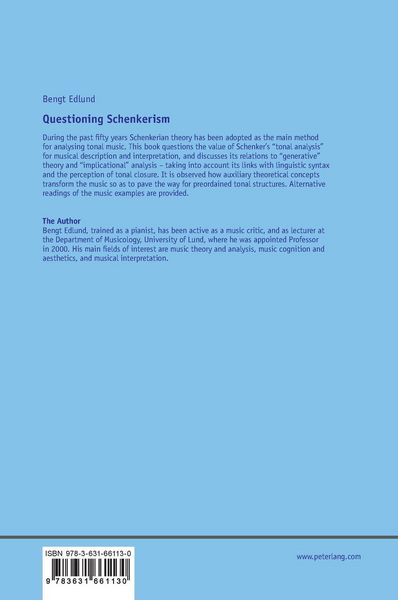 Produktbild: Questioning Schenkerism