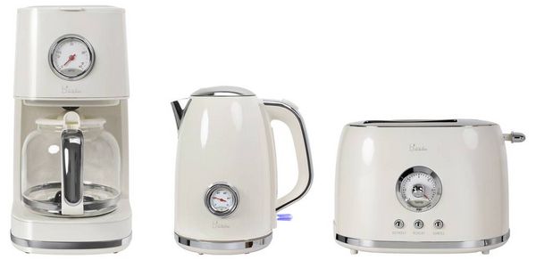 Produktbild: BiKitchen nostalgia 150 Kaffeemaschine Cremewei&szlig; (gl&auml;nzend) Fassungsverm&ouml;gen Tassen=12 Glaskanne, Warmhaltefunktion