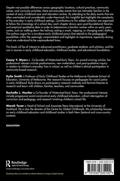 Produktbild: Reframing the Everyday in Early Childhood Pedagogy