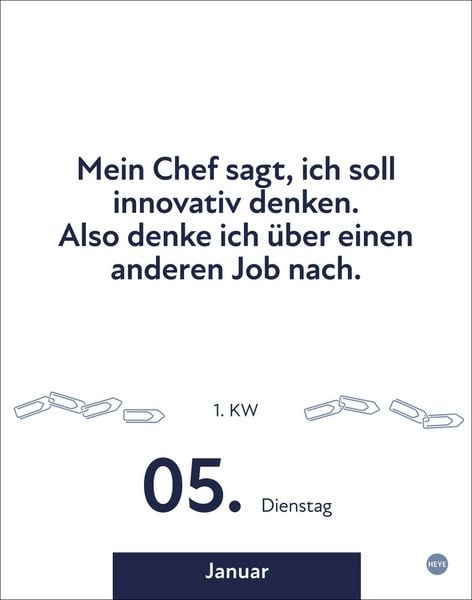 Produktbild: Die besten Spr&uuml;che f&uuml;r lange B&uuml;rotage Tagesabrei&szlig;kalender 2027