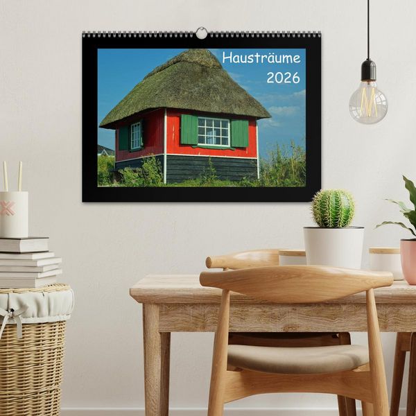 Produktbild: Haustr&auml;ume 2026 (Wandkalender 2026 DIN A3 quer), CALVENDO Monatskalender