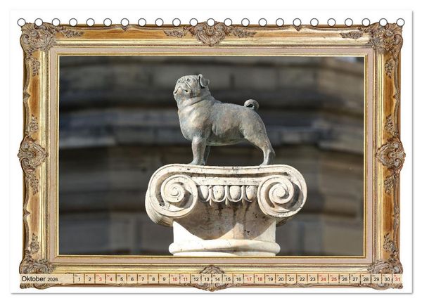 Produktbild: Hunde sind Kunst (Tischkalender 2026 DIN A5 quer), CALVENDO Monatskalender