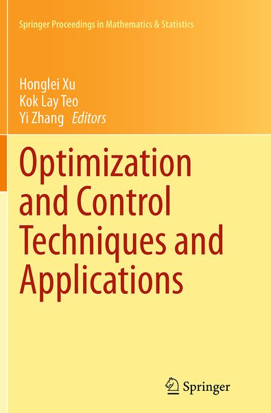 Produktbild: Optimization and Control Techniques and Applications